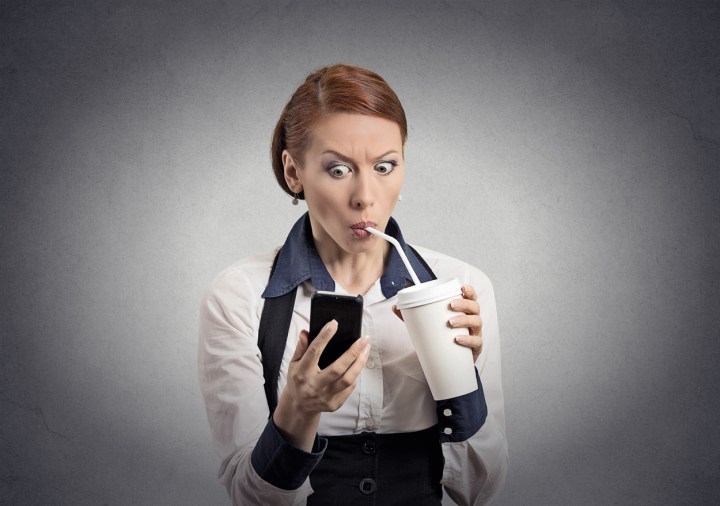 shocked business woman text smaller